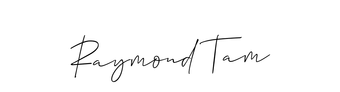 Use a signature maker to create a handwritten signature online. With this signature software, you can design (Allison_Script) your own signature for name Raymond Tam. Raymond Tam signature style 2 images and pictures png