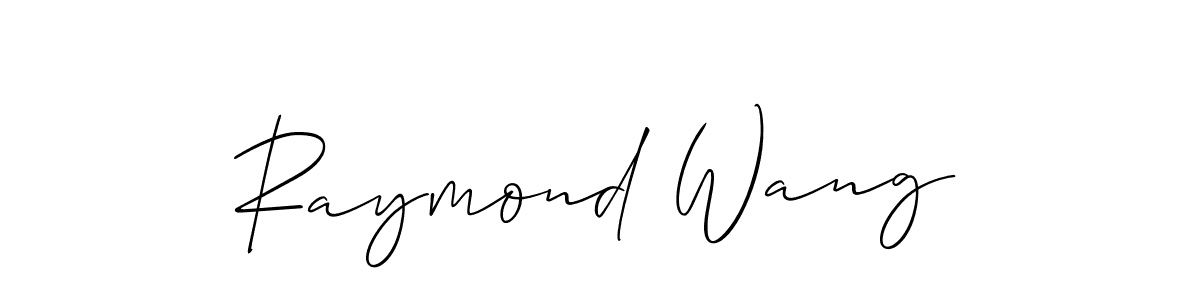 How to make Raymond Wang signature? Allison_Script is a professional autograph style. Create handwritten signature for Raymond Wang name. Raymond Wang signature style 2 images and pictures png