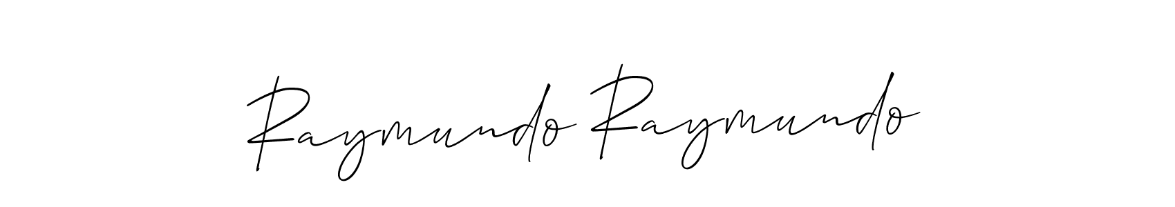 Raymundo Raymundo stylish signature style. Best Handwritten Sign (Allison_Script) for my name. Handwritten Signature Collection Ideas for my name Raymundo Raymundo. Raymundo Raymundo signature style 2 images and pictures png