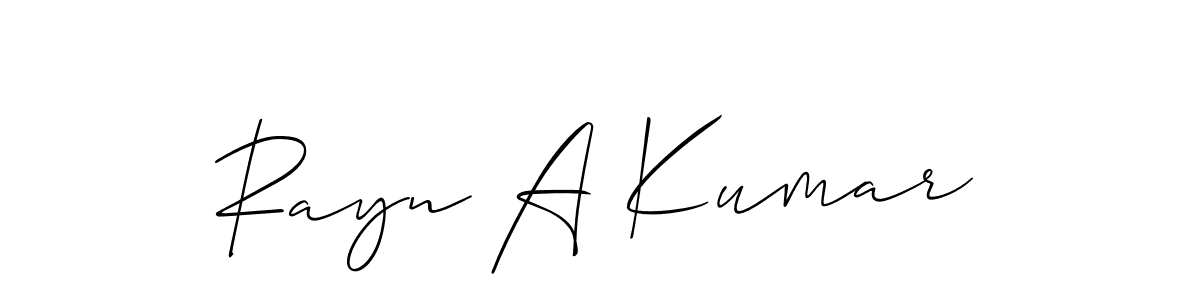 Once you've used our free online signature maker to create your best signature Allison_Script style, it's time to enjoy all of the benefits that Rayn A Kumar name signing documents. Rayn A Kumar signature style 2 images and pictures png