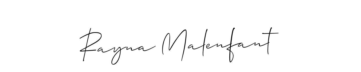 How to Draw Rayna Malenfant signature style? Allison_Script is a latest design signature styles for name Rayna Malenfant. Rayna Malenfant signature style 2 images and pictures png