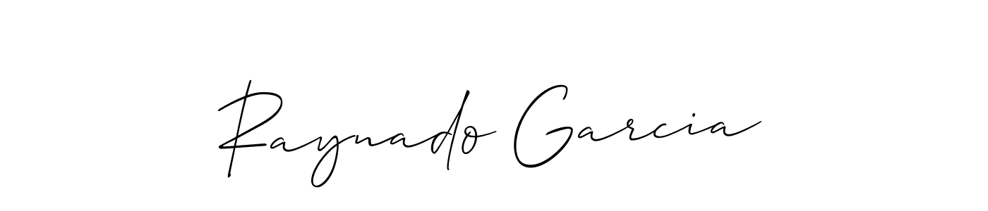 Raynado Garcia stylish signature style. Best Handwritten Sign (Allison_Script) for my name. Handwritten Signature Collection Ideas for my name Raynado Garcia. Raynado Garcia signature style 2 images and pictures png