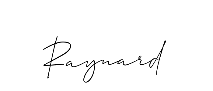 How to make Raynard signature? Allison_Script is a professional autograph style. Create handwritten signature for Raynard name. Raynard signature style 2 images and pictures png