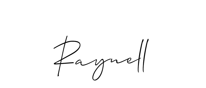 Raynell stylish signature style. Best Handwritten Sign (Allison_Script) for my name. Handwritten Signature Collection Ideas for my name Raynell. Raynell signature style 2 images and pictures png