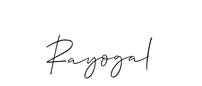 You should practise on your own different ways (Allison_Script) to write your name (Rayogal) in signature. don't let someone else do it for you. Rayogal signature style 2 images and pictures png