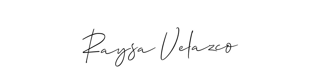 How to Draw Raysa Velazco signature style? Allison_Script is a latest design signature styles for name Raysa Velazco. Raysa Velazco signature style 2 images and pictures png