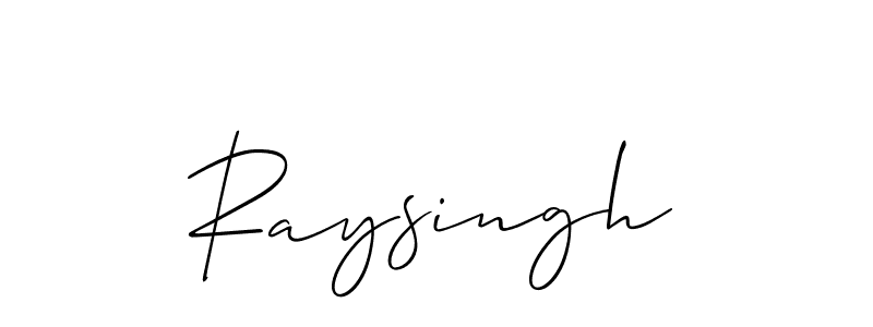 Make a beautiful signature design for name Raysingh. With this signature (Allison_Script) style, you can create a handwritten signature for free. Raysingh signature style 2 images and pictures png