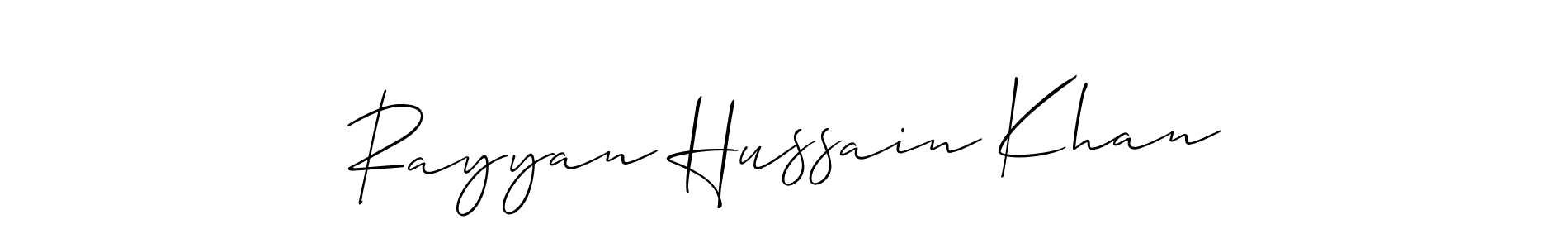Once you've used our free online signature maker to create your best signature Allison_Script style, it's time to enjoy all of the benefits that Rayyan Hussain Khan name signing documents. Rayyan Hussain Khan signature style 2 images and pictures png
