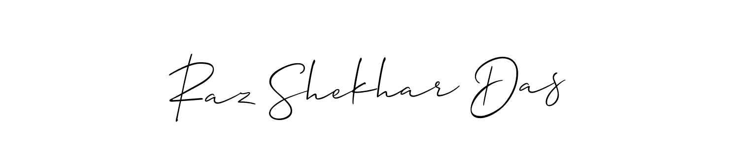 How to Draw Raz Shekhar Das signature style? Allison_Script is a latest design signature styles for name Raz Shekhar Das. Raz Shekhar Das signature style 2 images and pictures png