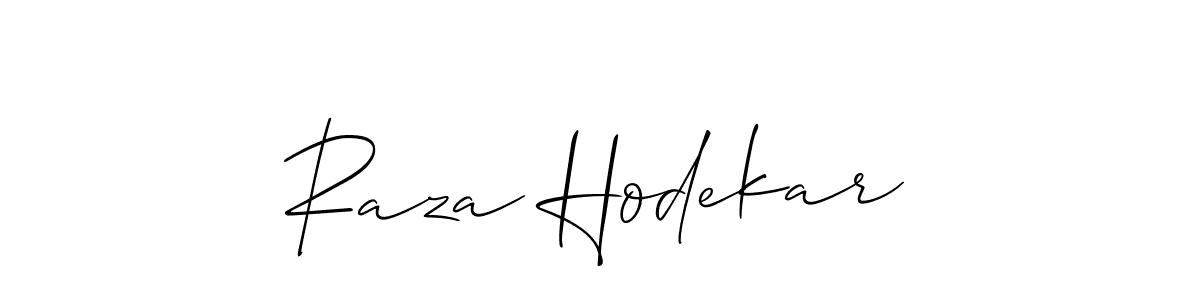 This is the best signature style for the Raza Hodekar name. Also you like these signature font (Allison_Script). Mix name signature. Raza Hodekar signature style 2 images and pictures png