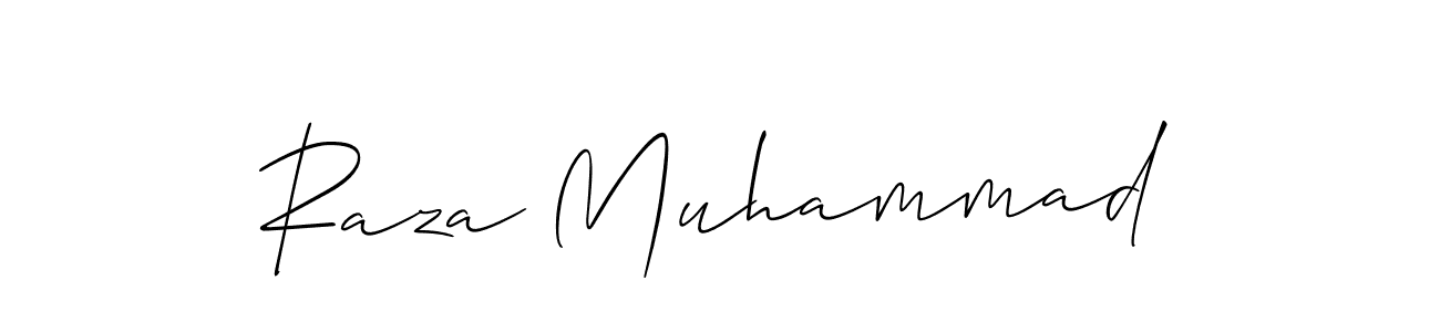 How to Draw Raza Muhammad signature style? Allison_Script is a latest design signature styles for name Raza Muhammad. Raza Muhammad signature style 2 images and pictures png