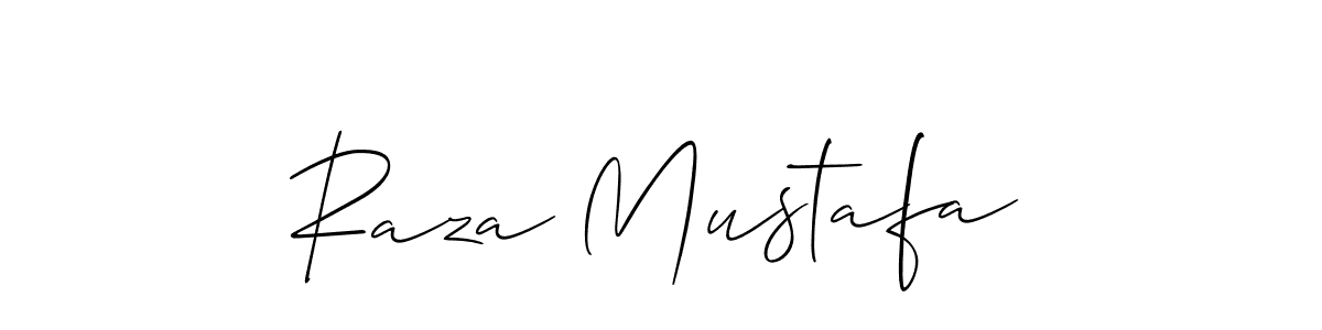 Make a short Raza Mustafa signature style. Manage your documents anywhere anytime using Allison_Script. Create and add eSignatures, submit forms, share and send files easily. Raza Mustafa signature style 2 images and pictures png