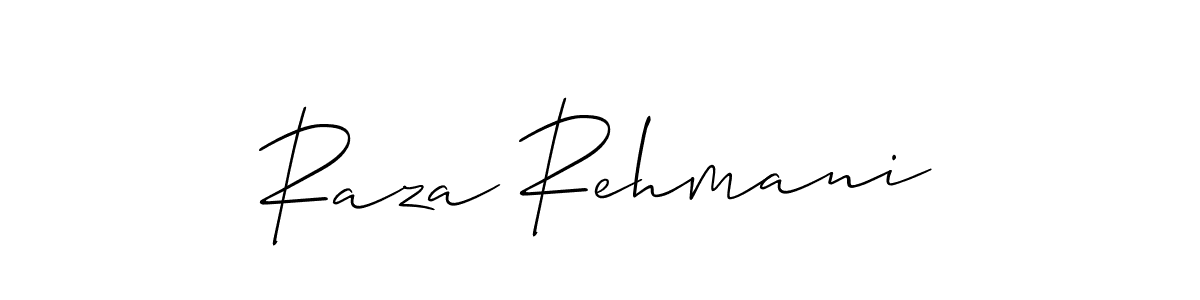 Raza Rehmani stylish signature style. Best Handwritten Sign (Allison_Script) for my name. Handwritten Signature Collection Ideas for my name Raza Rehmani. Raza Rehmani signature style 2 images and pictures png