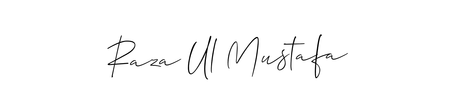 Also You can easily find your signature by using the search form. We will create Raza Ul Mustafa name handwritten signature images for you free of cost using Allison_Script sign style. Raza Ul Mustafa signature style 2 images and pictures png