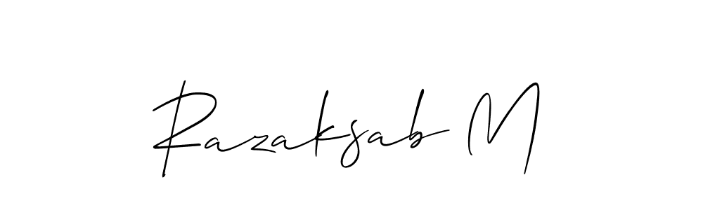 Make a short Razaksab M signature style. Manage your documents anywhere anytime using Allison_Script. Create and add eSignatures, submit forms, share and send files easily. Razaksab M signature style 2 images and pictures png