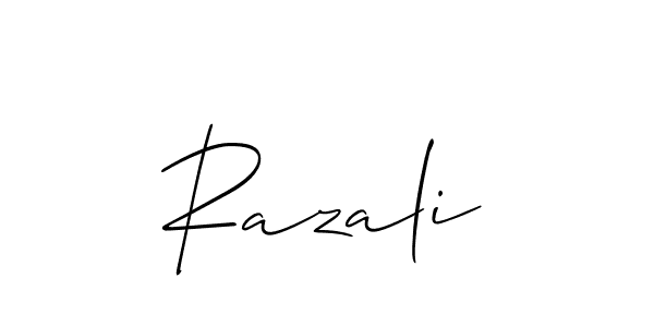 Once you've used our free online signature maker to create your best signature Allison_Script style, it's time to enjoy all of the benefits that Razali name signing documents. Razali signature style 2 images and pictures png