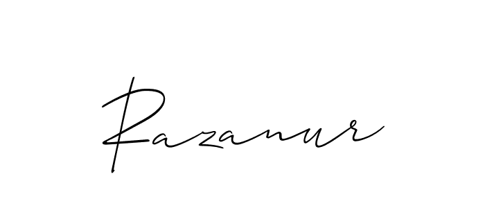 Make a beautiful signature design for name Razanur. Use this online signature maker to create a handwritten signature for free. Razanur signature style 2 images and pictures png