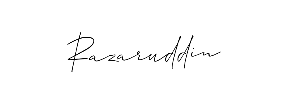 How to Draw Razaruddin signature style? Allison_Script is a latest design signature styles for name Razaruddin. Razaruddin signature style 2 images and pictures png