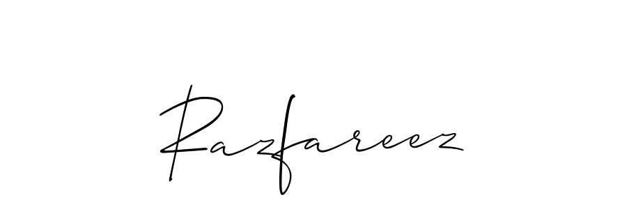 This is the best signature style for the Razfareez name. Also you like these signature font (Allison_Script). Mix name signature. Razfareez signature style 2 images and pictures png