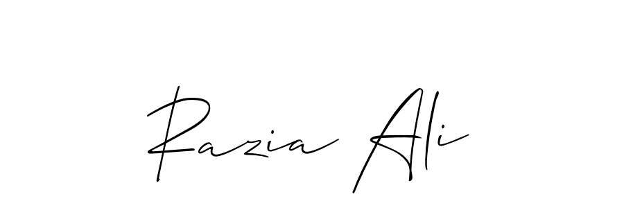 Best and Professional Signature Style for Razia Ali. Allison_Script Best Signature Style Collection. Razia Ali signature style 2 images and pictures png