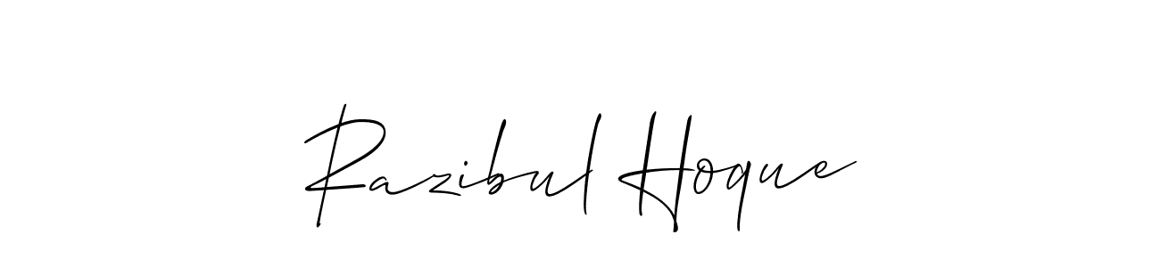Allison_Script is a professional signature style that is perfect for those who want to add a touch of class to their signature. It is also a great choice for those who want to make their signature more unique. Get Razibul Hoque name to fancy signature for free. Razibul Hoque signature style 2 images and pictures png