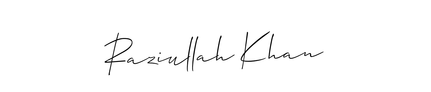 How to Draw Raziullah Khan signature style? Allison_Script is a latest design signature styles for name Raziullah Khan. Raziullah Khan signature style 2 images and pictures png