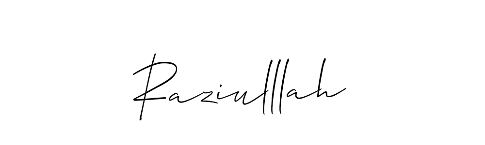 How to Draw Raziulllah signature style? Allison_Script is a latest design signature styles for name Raziulllah. Raziulllah signature style 2 images and pictures png