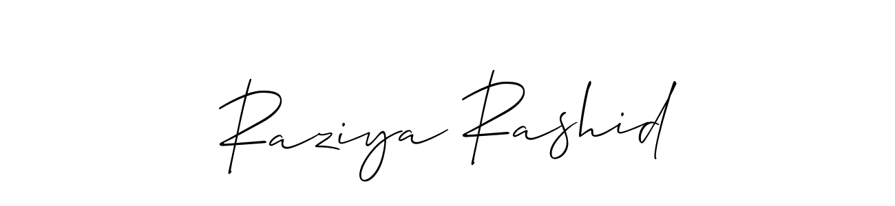Make a beautiful signature design for name Raziya Rashid. Use this online signature maker to create a handwritten signature for free. Raziya Rashid signature style 2 images and pictures png