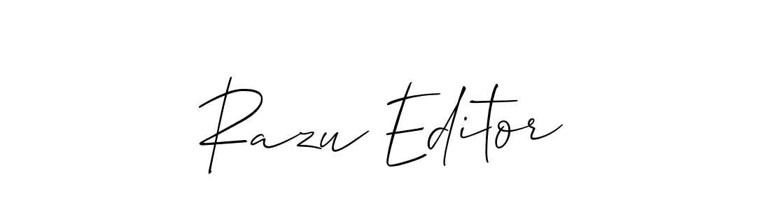 This is the best signature style for the Razu Editor name. Also you like these signature font (Allison_Script). Mix name signature. Razu Editor signature style 2 images and pictures png