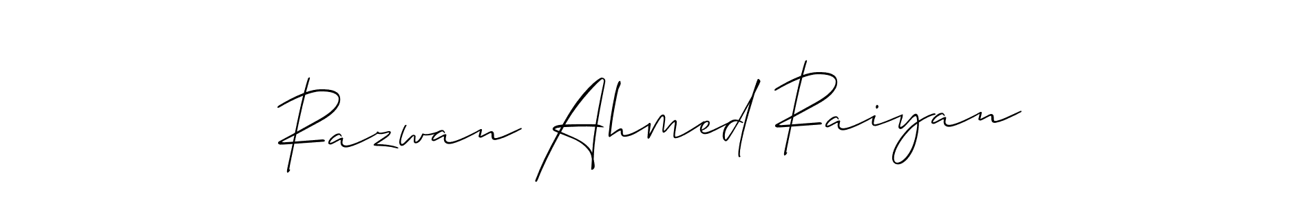 You can use this online signature creator to create a handwritten signature for the name Razwan Ahmed Raiyan. This is the best online autograph maker. Razwan Ahmed Raiyan signature style 2 images and pictures png