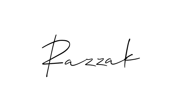 How to make Razzak name signature. Use Allison_Script style for creating short signs online. This is the latest handwritten sign. Razzak signature style 2 images and pictures png