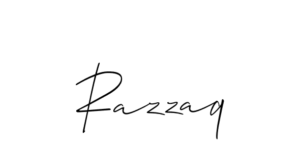 How to Draw Razzaq signature style? Allison_Script is a latest design signature styles for name Razzaq. Razzaq signature style 2 images and pictures png