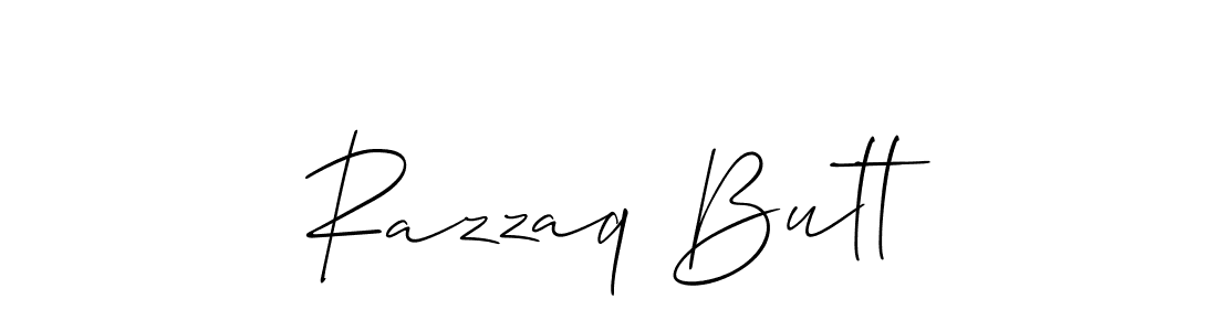 Also we have Razzaq Butt name is the best signature style. Create professional handwritten signature collection using Allison_Script autograph style. Razzaq Butt signature style 2 images and pictures png