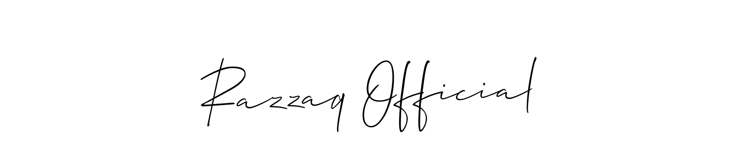 See photos of Razzaq Official official signature by Spectra . Check more albums & portfolios. Read reviews & check more about Allison_Script font. Razzaq Official signature style 2 images and pictures png