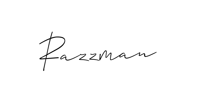 Allison_Script is a professional signature style that is perfect for those who want to add a touch of class to their signature. It is also a great choice for those who want to make their signature more unique. Get Razzman name to fancy signature for free. Razzman signature style 2 images and pictures png