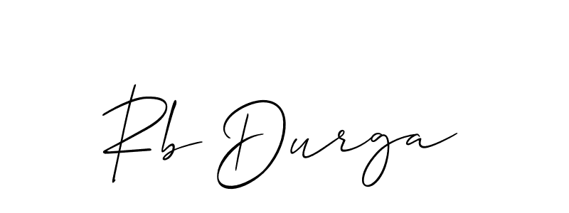 Also we have Rb Durga name is the best signature style. Create professional handwritten signature collection using Allison_Script autograph style. Rb Durga signature style 2 images and pictures png