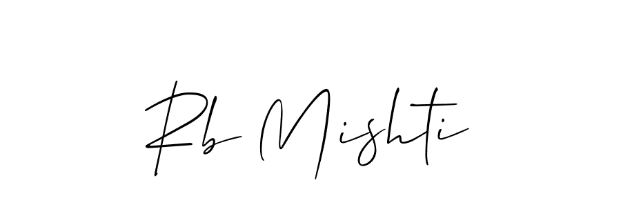 It looks lik you need a new signature style for name Rb Mishti. Design unique handwritten (Allison_Script) signature with our free signature maker in just a few clicks. Rb Mishti signature style 2 images and pictures png