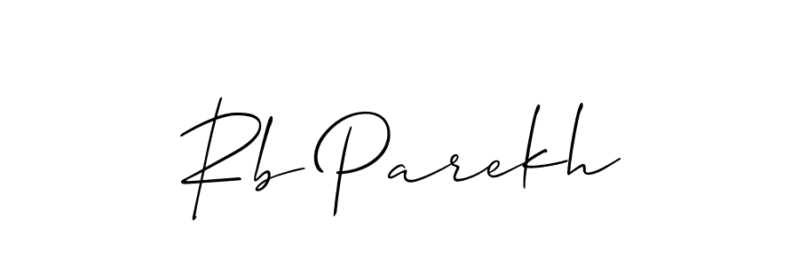 Make a beautiful signature design for name Rb Parekh. Use this online signature maker to create a handwritten signature for free. Rb Parekh signature style 2 images and pictures png