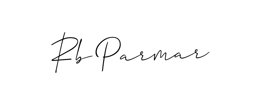 Also we have Rb Parmar name is the best signature style. Create professional handwritten signature collection using Allison_Script autograph style. Rb Parmar signature style 2 images and pictures png