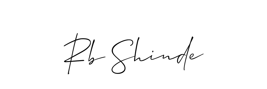 Also You can easily find your signature by using the search form. We will create Rb Shinde name handwritten signature images for you free of cost using Allison_Script sign style. Rb Shinde signature style 2 images and pictures png