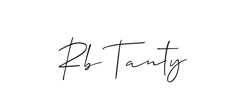 Also we have Rb Tanty name is the best signature style. Create professional handwritten signature collection using Allison_Script autograph style. Rb Tanty signature style 2 images and pictures png