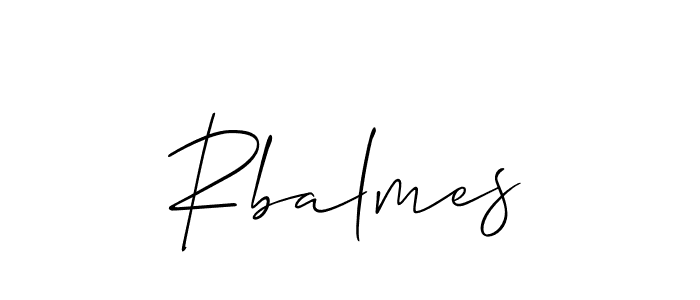 Also we have Rbalmes name is the best signature style. Create professional handwritten signature collection using Allison_Script autograph style. Rbalmes signature style 2 images and pictures png