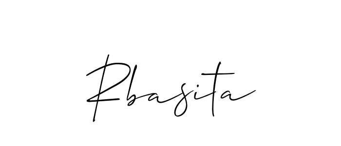 Best and Professional Signature Style for Rbasita. Allison_Script Best Signature Style Collection. Rbasita signature style 2 images and pictures png
