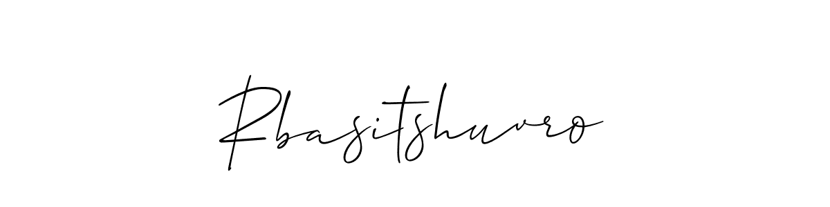 The best way (Allison_Script) to make a short signature is to pick only two or three words in your name. The name Rbasitshuvro include a total of six letters. For converting this name. Rbasitshuvro signature style 2 images and pictures png