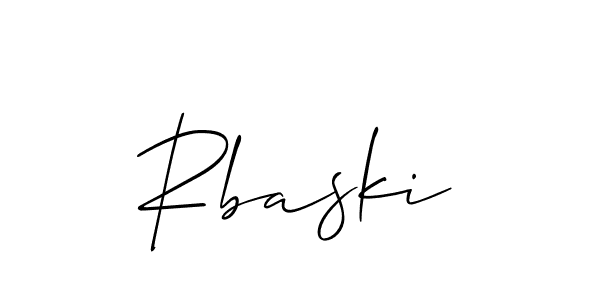 Similarly Allison_Script is the best handwritten signature design. Signature creator online .You can use it as an online autograph creator for name Rbaski. Rbaski signature style 2 images and pictures png