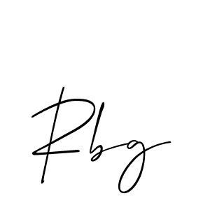 Make a beautiful signature design for name Rbg. With this signature (Allison_Script) style, you can create a handwritten signature for free. Rbg signature style 2 images and pictures png