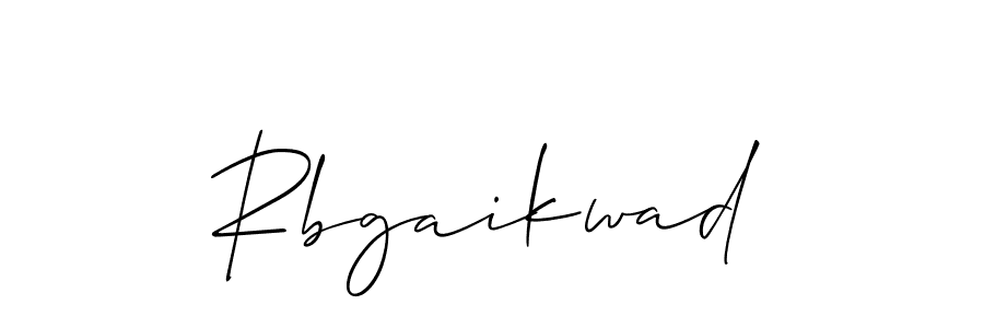 Create a beautiful signature design for name Rbgaikwad. With this signature (Allison_Script) fonts, you can make a handwritten signature for free. Rbgaikwad signature style 2 images and pictures png