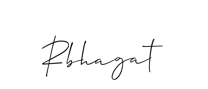 Use a signature maker to create a handwritten signature online. With this signature software, you can design (Allison_Script) your own signature for name Rbhagat. Rbhagat signature style 2 images and pictures png