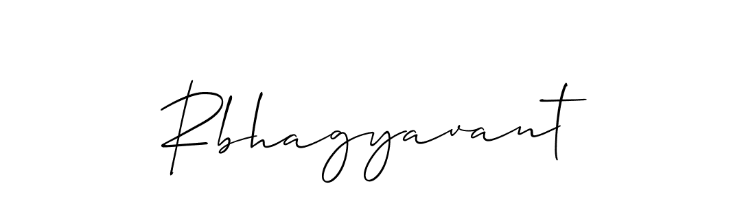 Create a beautiful signature design for name Rbhagyavant. With this signature (Allison_Script) fonts, you can make a handwritten signature for free. Rbhagyavant signature style 2 images and pictures png