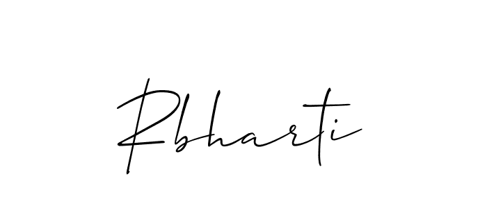 You should practise on your own different ways (Allison_Script) to write your name (Rbharti) in signature. don't let someone else do it for you. Rbharti signature style 2 images and pictures png